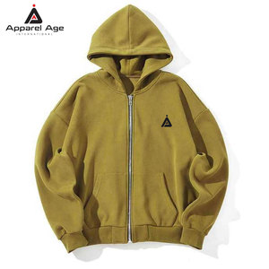 เสื้อฮู้ดซิปผู้ชายขายดีที่สุด บริการ OEM ราคาขายส่ง เสื้อฮู้ดซิปผู้ชาย ผ้าฝ้าย 100% - Product Image 1