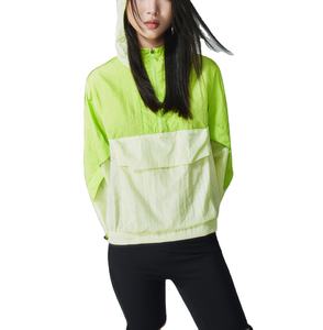 Nouvelle veste coupe-vent pour femme, design tendance, veste coupe-vent à capuche zippée imperméable à blocs de couleur pour femme - Product Image 6