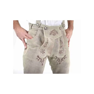 Vente en gros ZASSON SPORTS Bavarian Lederhosen Unisexe Fait main Allemand Oktoberfest Trachten Shorts en Cuir Véritable pour Festival Coupe Classique - Product Image 4