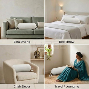 Housse de coussin de luxe confortable en tissu pour la maison et l'hôtel – Couleurs et tailles personnalisables - Product Image 2
