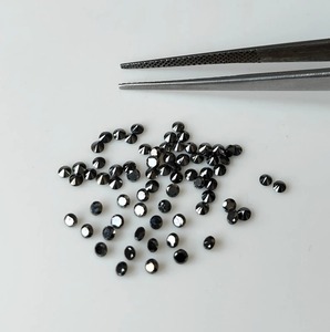 Diamants naturels noirs de qualité supérieure, taille brillant, 1,75 mm, 2 mm, 2,50 mm, certifiés IGI, vente en gros de diamants en vrac pour bijoux - Product Image 3