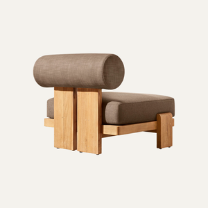 Sillón de Madera de Teca Sólida de Lujo, Diseño Contemporáneo para Muebles de Sala de Estar - Product Image 4