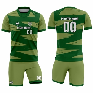 Tenue de football respirante imprimée, vêtements d'équipe de football personnalisés avec tissu performant anti-humidité, été - Product Image 1