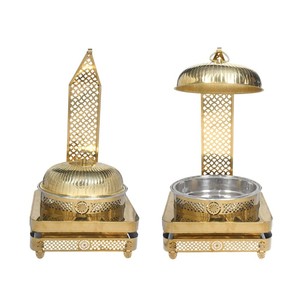 โรงแรม ร้านอาหาร บุฟเฟ่ต์ ถาดอุ่นอาหารแบบกำหนดขนาดได้ ถาดอุ่นอาหารสแตนเลสสีทอง สำหรับขายจากอินเดีย - Product Image 4