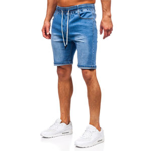 Wholesale New High Quality Eco-Friendly Summer Denim Shorts Men Plus Size High Stretch Sports Casual Hip Hop Straight Snow Wash - Product Image 6