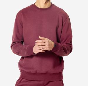 Sudadera Básica de Color Sólido para Hombre, Prenda Esencial del Armario, Textura Premium, Corte Holgado, Cuello Redondo, Sudadera de Forro Polar Masculina - Product Image 6
