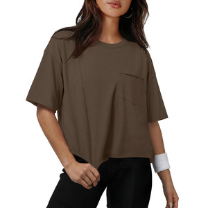 T-shirts courts pour femmes, coupe ajustée, manches courtes, personnalisables avec logo, respirants, pour filles et femmes - Product Image 1