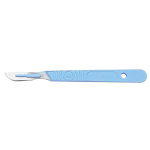 Manche de scalpel chirurgical n°4 de haute qualité, manuel, en acier inoxydable, certifié CE, ensemble d'instruments pour usage hospitalier - Product Image 1