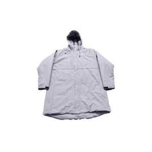<b>Men's</b> Hooded Puffer <b>Jacket</b> Solid Color Zipper Closure Waterproof Polyester Wadding <b>Long</b> Loose Fit Winter Wear Casual Style - Product Image 5