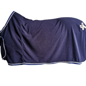Couverture d'hiver imperméable pour cheval, qualité supérieure, motif étoiles violettes, col montant, grande patte de queue, 4 sangles de fixation, tissu Oxford - Product Image 4