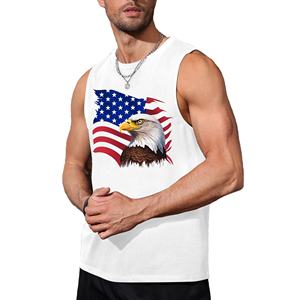 Desigen เสื้อกล้าม100% ผ้าโพลีเอสเตอร์สีเรียบออกแบบได้ตามต้องการพิมพ์โลโก้คอกลมทรงหลวมสำหรับผู้ชาย - Product Image 1