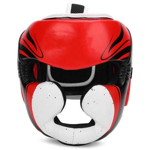 Casco de boxeo de cuero al por mayor de alta calidad, protector de cabeza MMA, protección de cabeza para adultos, protector de boxeo, cabeza de Kick Boxing personalizada Guar - Product Image 1