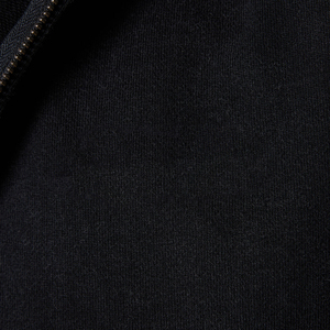 Men's Oversized Black Fleece Zip-Up <b>Hoodie</b> Regular Fit Casual Autumn Wear Solid Color Knitted Cotton Sweatshirt - Product Image 5