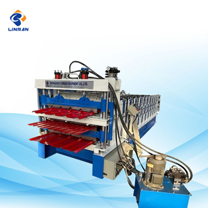 Bán Buôn 3-Lớp Mạ Kẽm Tấm Lợp Thép Tấm Ibr Kim Loại Sắt Mái Ngói Core Bao Gồm Máy Bơm Cho Làm Máy - Product Image 3