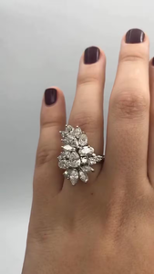 Bague en diamant de laboratoire 6,00 carats, taille poire, plaqué or moderne, style hip-hop, bijou de mariage éternité, cadeau pour femme - Product Image 6