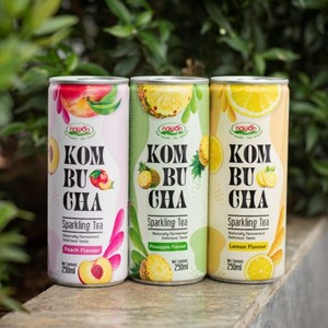 เครื่องดื่มชา Scooby Kombucha ฉลากส่วนตัวบรรจุ/กระป๋องฟรีตัวอย่างฉลากออกแบบโดยผู้ผลิตเครื่องดื่ม nawon ISO GMP - Product Image 1