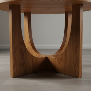 Modern Vietnam <b>Round</b> Durable RUBBER WOOD MDF VENEER <b>OAK</b> KD Coffee <b>Table</b> Living Room Furniture Decorative Design 1 Year Warranty - Product Image 5