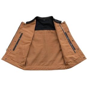 Gilet de sécurité moto en cuir coupe-vent grande taille pour homme, personnalisé OEM, étanche, fabriqué au Pakistan, modèle 2026 - Product Image 2