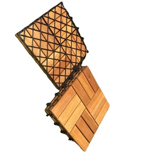 Viet Wood Vietnam Acacia Waterproof Anti-Slip Outdoor <b>Interlocking</b> Floor <b>Tiles</b> Contemporary Design Matt Finish More 5-Year - Product Image 3