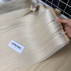 Extensions de cheveux slavons de qualité supérieure, 100g, type Tape In, cheveux humains vierges vietnamiens Nasa Hair, toutes couleurs, 50cm - Product Image 1