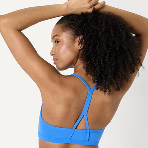 Soutien-gorge de sport sans couture bleu roi à maintien léger pour femme, idéal pour le yoga – Vente en gros de vêtements - Product Image 3