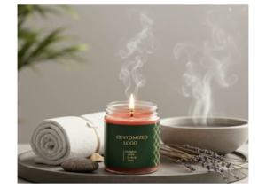 Elegant <b>Paraffin</b> Wax Jar with Premium Label Design Scented Smokeless Eco-Friendly Handmade Modern Indoor Home Decoration Gifting - Product Image 3