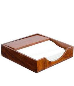 Porte-serviettes décoratif en bois pour restaurants, ajoutant un charme esthétique à l'expérience culinaire et à la présentation des plats - Product Image 5