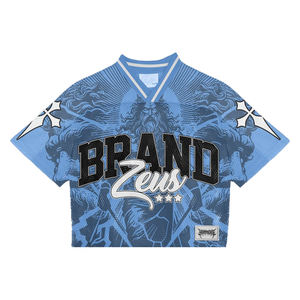 Camisetas de Fútbol Americano de Malla Sublimada Personalizables OEM de Calidad Premium para Hombre - Formales, Talla Grande, 100% Algodón, Manga Larga - Product Image 4