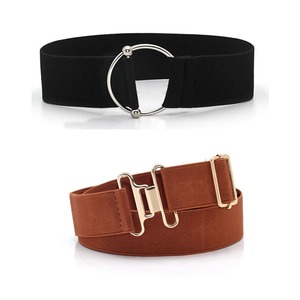 Wide Elastic Waist <b>Corset</b> Belt Women Horse Bit Belt Adjustable Equestrian Elastic Belt With Surcingle Buckle - Product Image 1