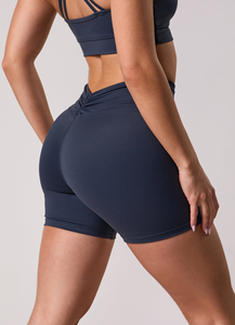 Conjunto de Yoga de 2 Piezas Transpirable y Absorbente de Sudor, en Poliéster y Spandex, con Top sin Espalda con Cuello en U y Pantalones Cortos Tipo Bermuda para Mujer, para Gimnasio y Fitness - Product Image 6