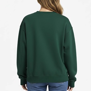 Sweat-shirt surdimensionné pour femme, en molleton polyester/coton de haute qualité, brodé de strass, écologique, 300g - Product Image 3