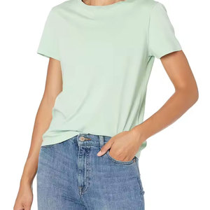 Camisetas de Algodón Premium para Mujer, Camisetas Suaves para Mujer, Ropa Casual Cómoda, Estilo Básico Elegante - Product Image 1
