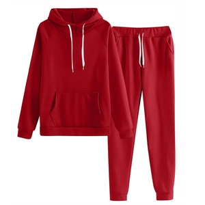Ensemble de vêtements de sport décontractés pour femmes, automne-hiver, haut à capuche ample et pantalon long, fabriqué en tissu pigmenté pur par GNG IMPEX - Product Image 6