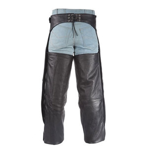 OEM Cow Genuine Leather <b>Half</b> <b>Chaps</b> Top Quality Custom Logo Riding <b>Chaps</b> For Men In Wholesale Cheap Low Price - Product Image 2