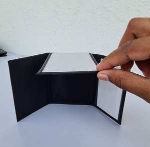 Mini billetera delgada de cuero Real de alta calidad, tecnología de bloqueo RFID delgada para tarjetas de crédito/débito y Soporte seguro para licencia de conducir - Product Image 2