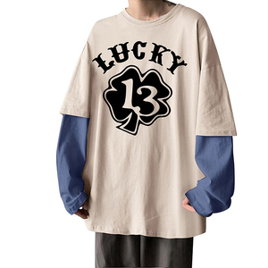 Camiseta estilo Y2K con logo personalizado, camiseta holgada, 100% algodón, corte cuadrado, doble capa, manga corta, secado rápido, camisetas para hombre - Product Image 2