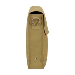 Sac messager unisexe en toile avec sangle en cuir, grand rabat, durable et léger pour les voyages et le travail - Product Image 2