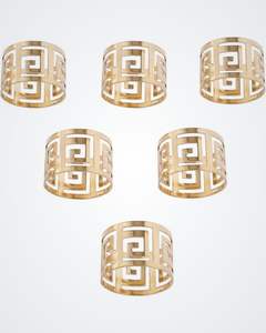 Elegante anillo de servilleta de metal diseñado para realzar la apariencia de la mesa y la disposición de las servilletas - Product Image 2