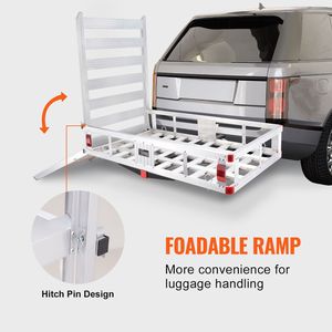 Portapacchi in Alluminio per Gancio di Traino 50 X 29.5 X 8.7 Pollici, Capacità 500 libbre # Categoria Prodotto: Porta Carico e Supporto # " - Product Image 3