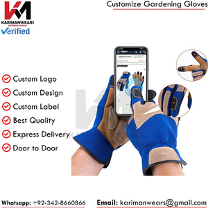 Guantes de Trabajo de Cuero Sintético Premium, Reforzados en la Palma, Antideslizantes y Duraderos para la Construcción Industrial - Product Image 2
