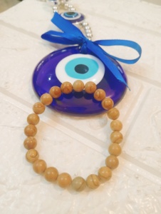 Pulsera de boda clásica con cuentas en forma de bola para mujer, chapada en rodio de imitación, multicolor, de Amaira Jewels - Product Image 4