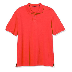 Polo pour homme en viscose/coton tricoté, tissu respirant uni, boutons, manches courtes, coupe classique, impression de logo personnalisée sur le devant - Product Image 3