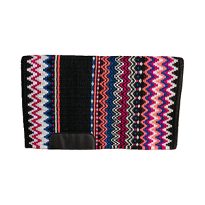 แผ่นรองอานม้าแบบตะวันตกขนแกะเมอริโน100% พร้อมดีไซน์ผ้าทอที่มีสีสัน - Product Image 1