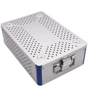 Caja de Aluminio para Esterilización con Bandeja de Almacenamiento de Instrumentos Quirúrgicos Ortopédicos Reutilizable de Dos Capas para Uso Hospitalario y Veterinario - Product Image 5