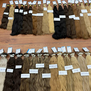 Extensions de cheveux humains vietnamiens bruts à pointe en I en kératine, cuticules alignées, double épaisseur, haute qualité - Product Image 5