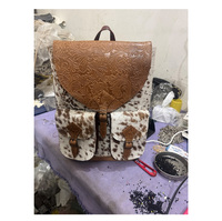 Tas kurir kulit sapi perempuan desainer wanita tas bahu pinggiran bermanik kulit Barat buatan tangan gaya Bohemian India elegan