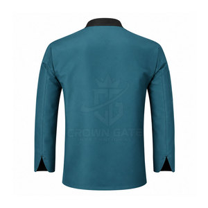 Veste de chef confortable et légère, conçue sur mesure pour le personnel de cuisine professionnel, en tissu léger, pour hommes. - Product Image 2