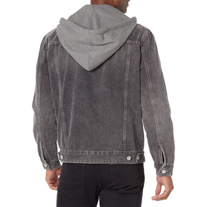 Dernières tendances en matière de vestes en jean pour hommes, manches longues, col rabattu, coupe classique, fermeture à boutons. - Product Image 2