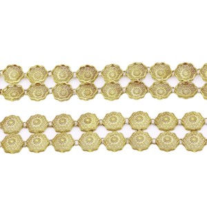 Ceinture de taille en or plaqué 14K 18K 24K avec pièces de monnaie, style moyen-oriental, marocain, pour danse du ventre, ethnique, de mariage - Vente en gros - Product Image 3