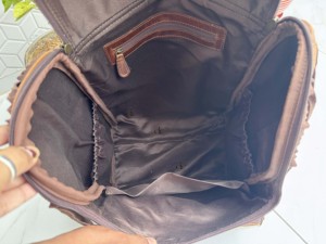 Wholesale Custom Cowhide Leather <b>Backpack</b> Real Leather Stylish <b>Backpack</b> <b>School</b> Bags Unisex Unique Multiple Pockets Designer Bag - Product Image 6